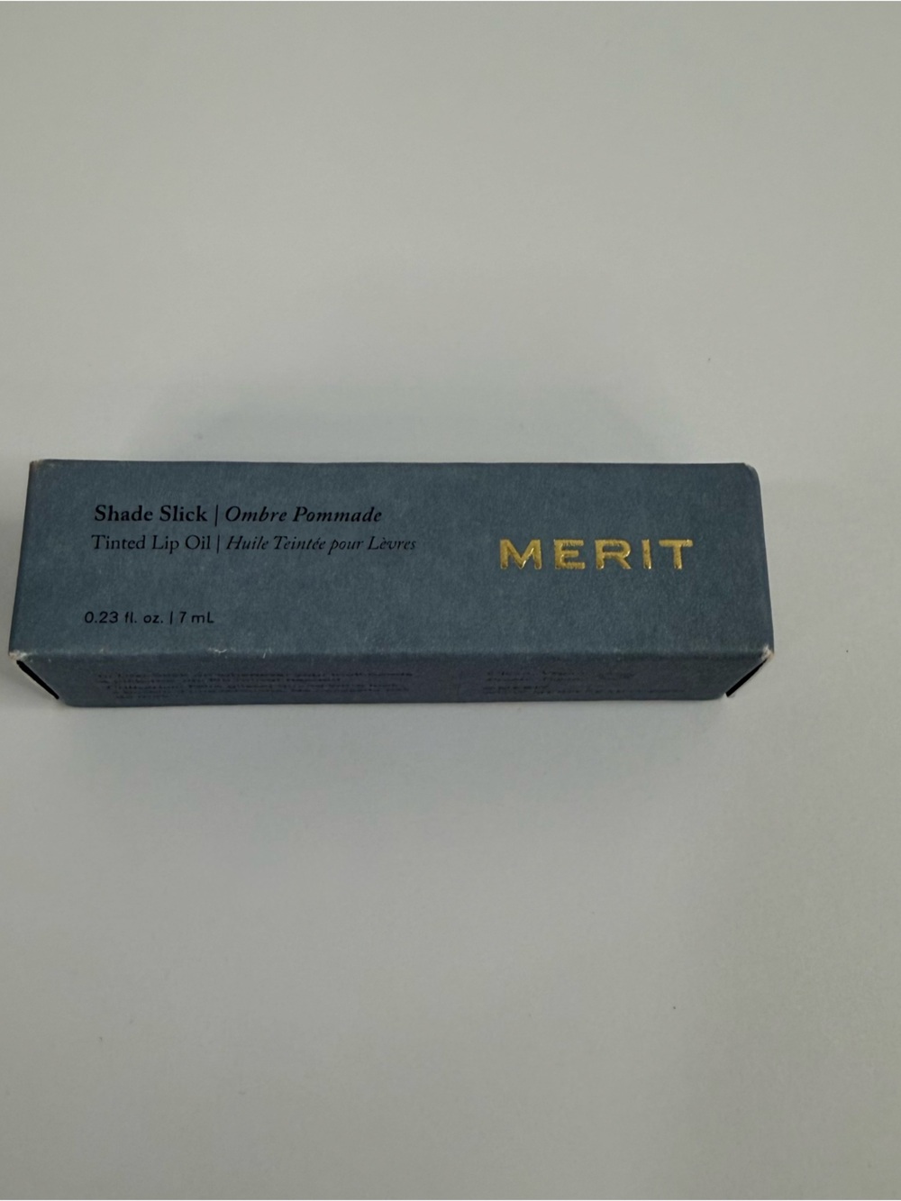 NIB MERIT Shade Slick Tinted Lip Oil Pink Beet Full Size Clean Vegan